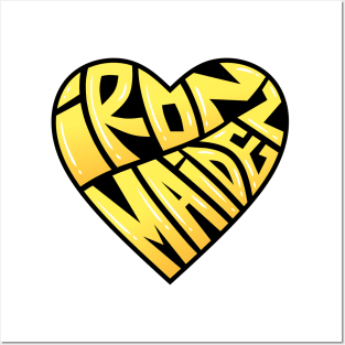 Iron band warp text Posters and Art